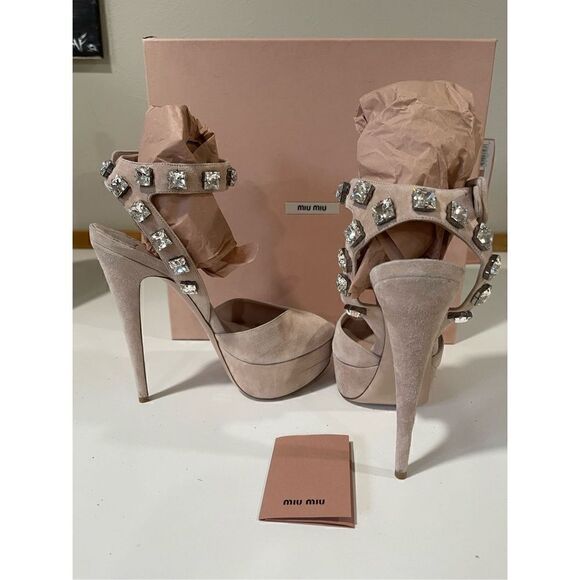 Miu Miu Platform Sandals Size 39 - Picture 5 of 14